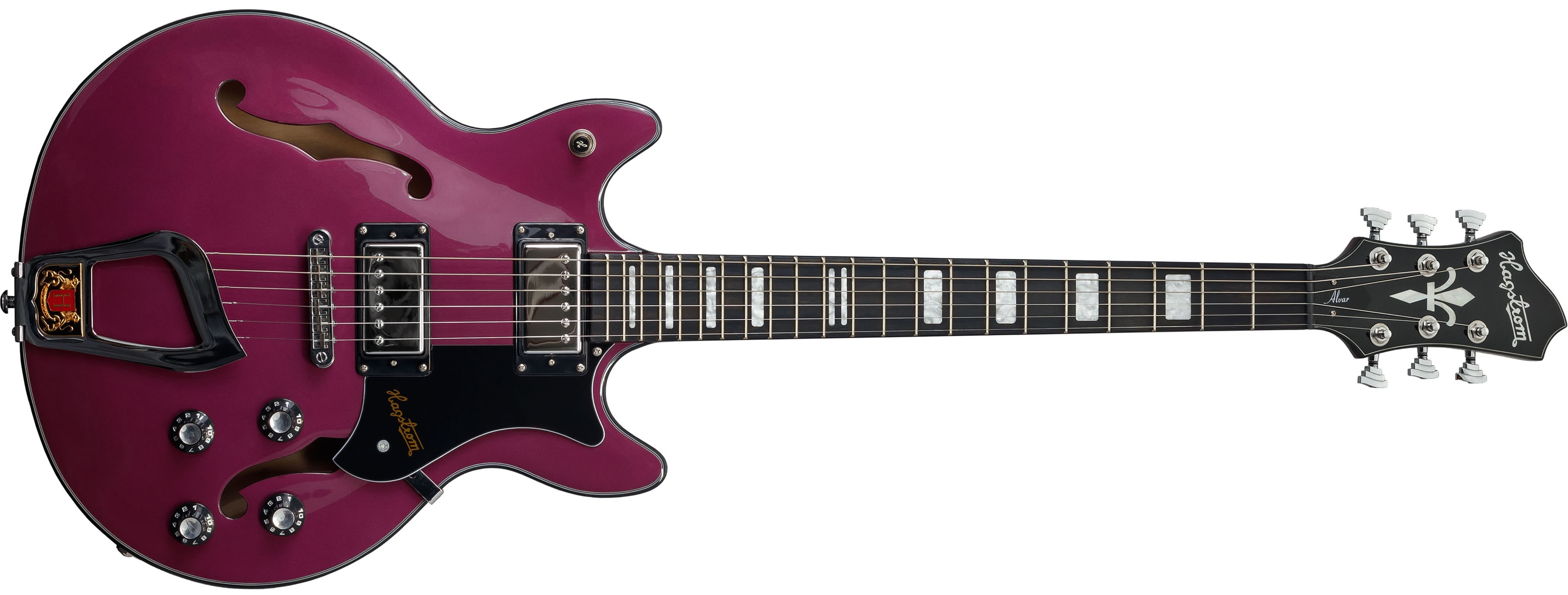 Hagstrom Alvar Limited Edition Metallic Midnight Purple Guitar