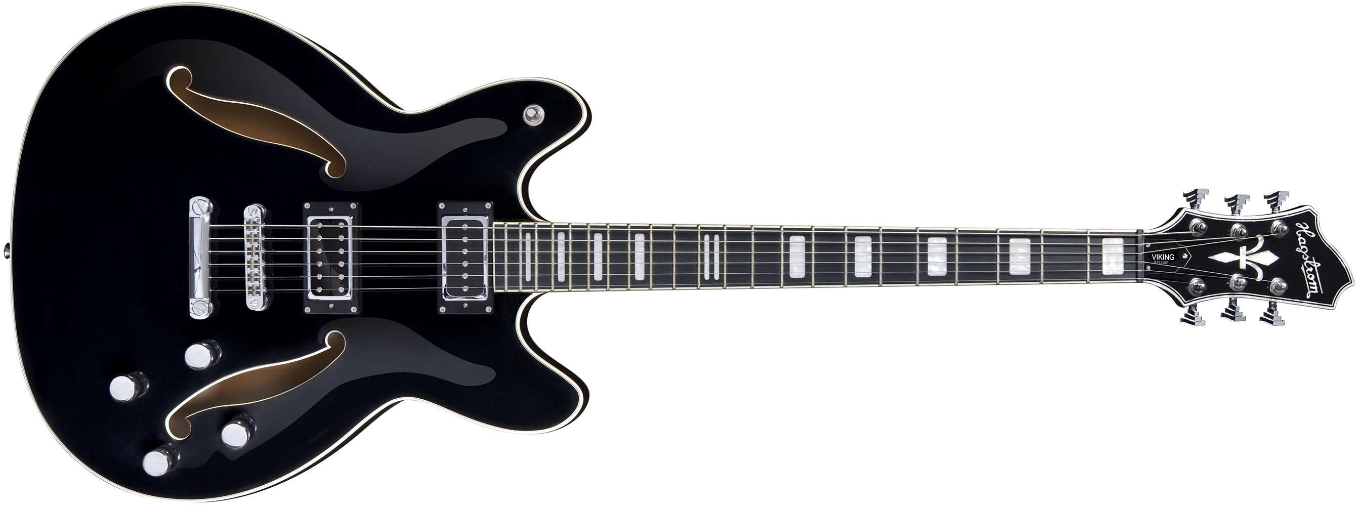 Hagstrom Viking Deluxe Baritone Guitar in Black Guitar