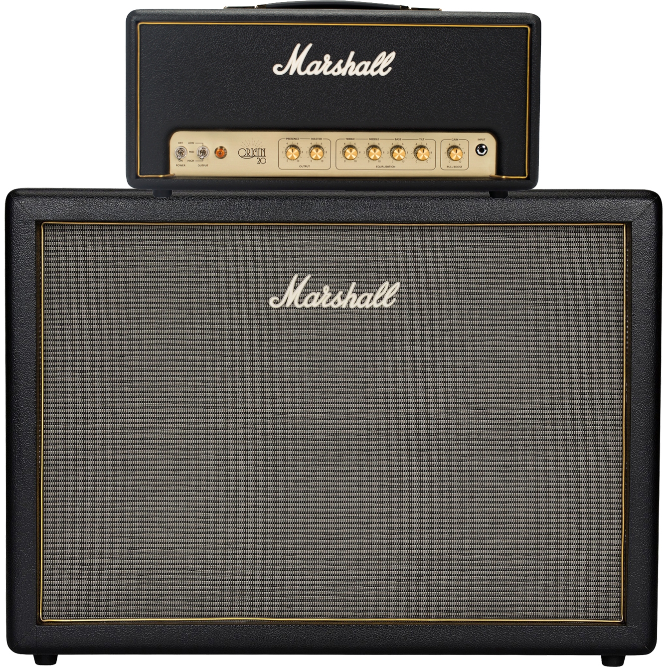 Marshall Origin 20h Amp With Origin212 Cab Half Stack Pack