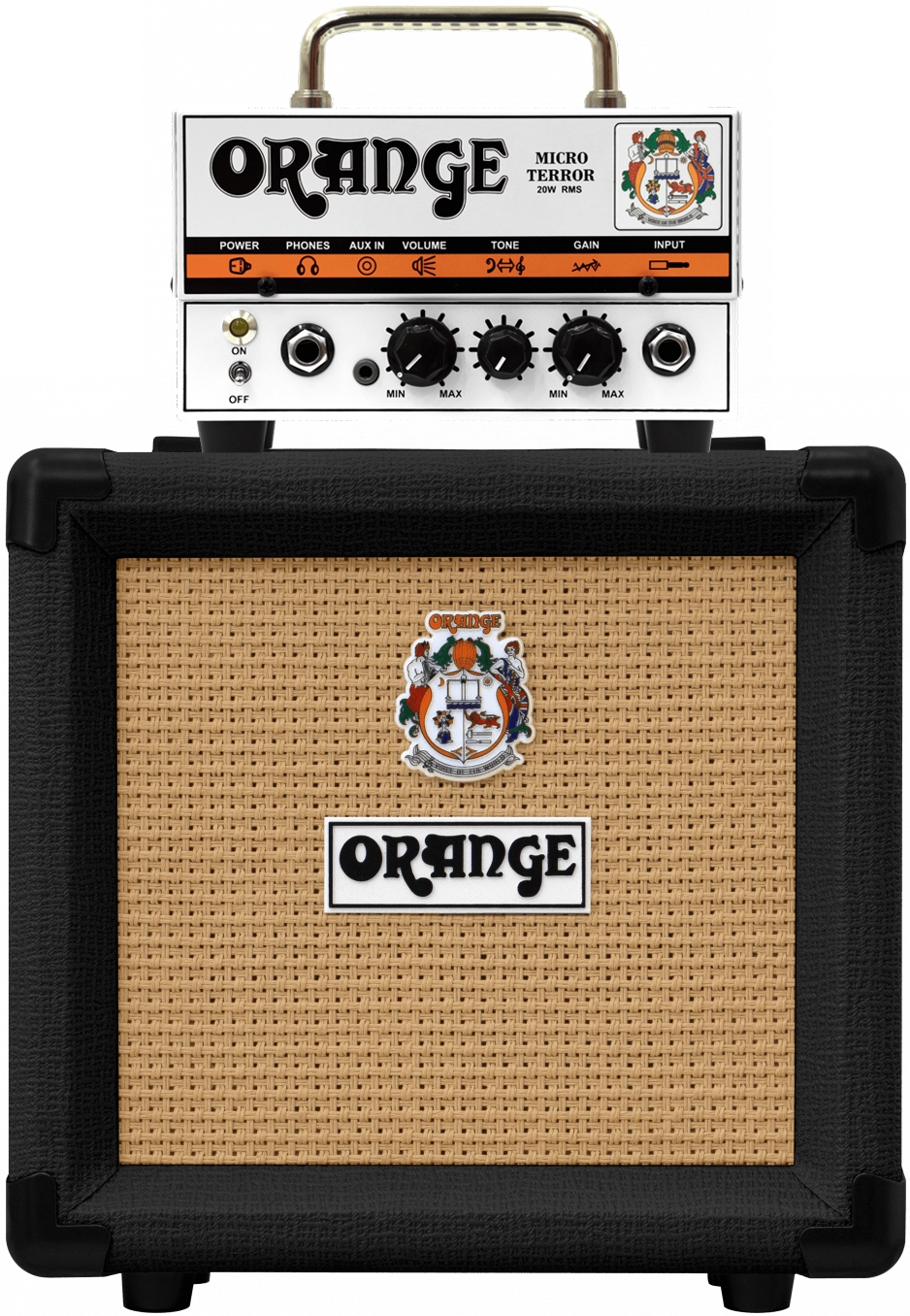 Orange Micro Terror PPC108 Black Half Stack Amplifier Package