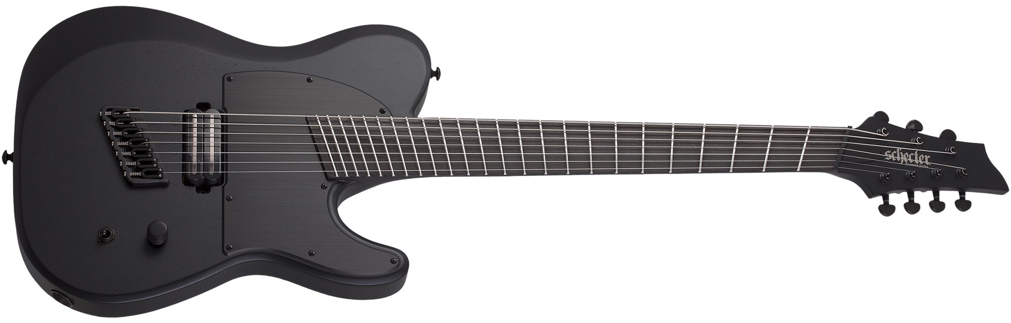 Schecter PT-7 MS Black Ops Satin Black Open Pore - Guitar.co.uk