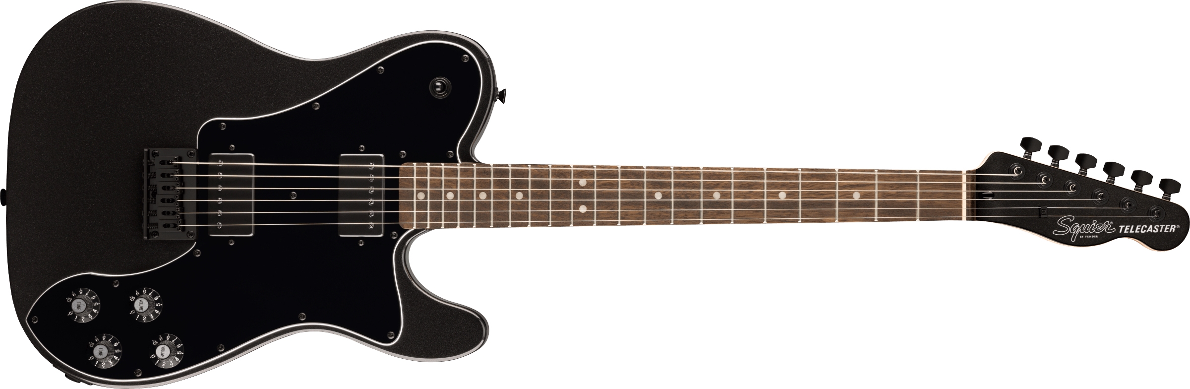 Squier Limited Edition Affinity Telecaster Deluxe Metallic Black, Matching  Headstock - Guitar.co.uk