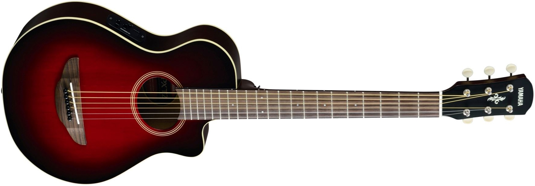 Yamaha APXT2 3 4 Travel Guitar Dark Red Burst Guitar