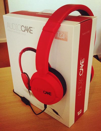 AudioCAKE TGAC10RB Red Lifestyle Headphones