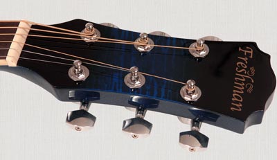 Freshman RENFBL Blue Renegade Headstock