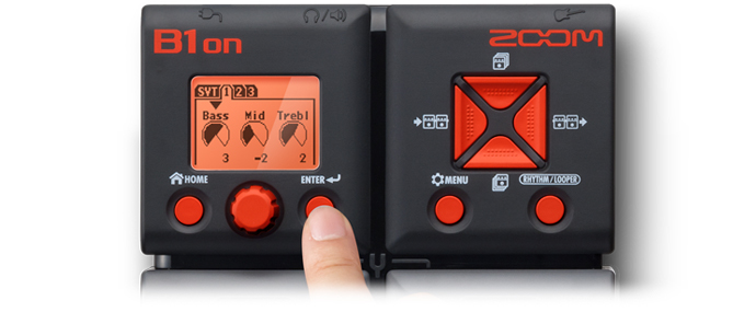 Zoom B1Xon controls